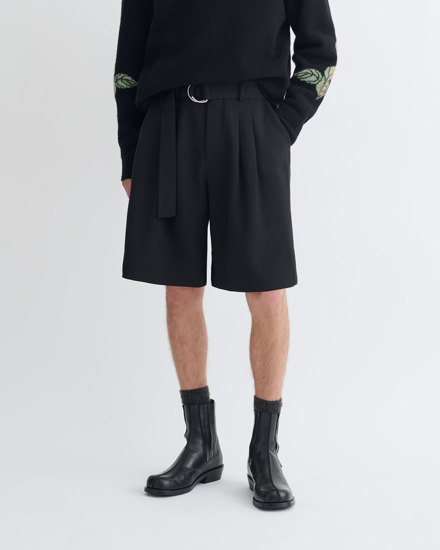 Tailored Crepe Twill Shorts - 4