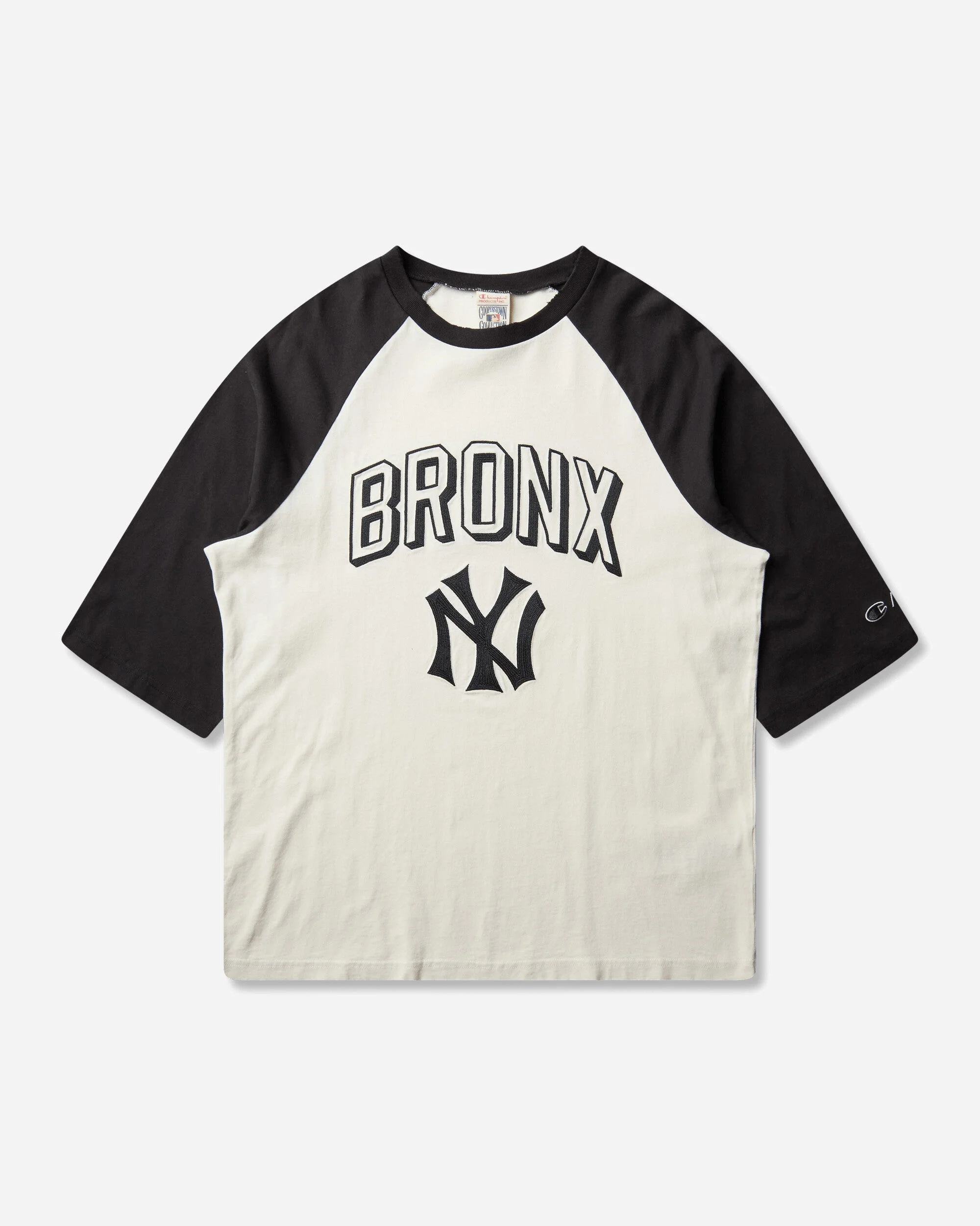 Men's New York Yankees MLB Cooperstown 3/4 Sleeves T-Shirt White - 1