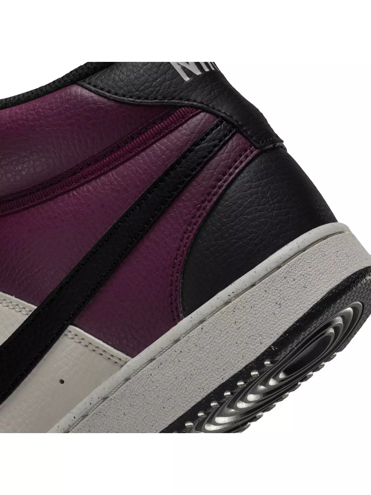 Court Vision Mid Next Nature "Dark Beetroot/Black/Sail" Men's Shoe - 8