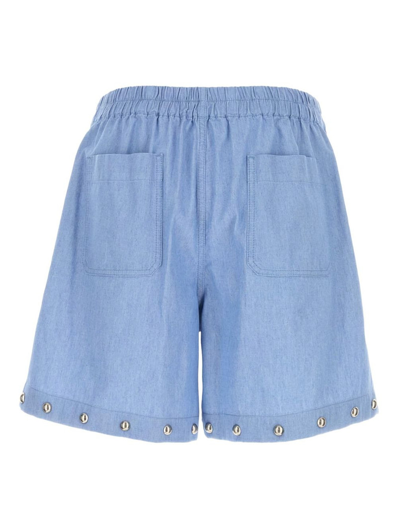 Valentino stud-embellished denim shorts outlook