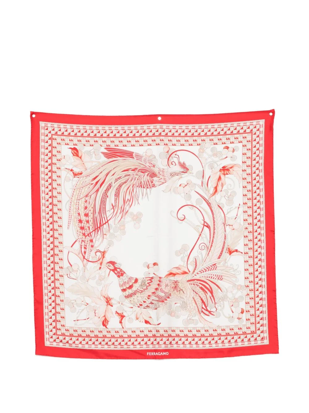 bird print scarf - 1