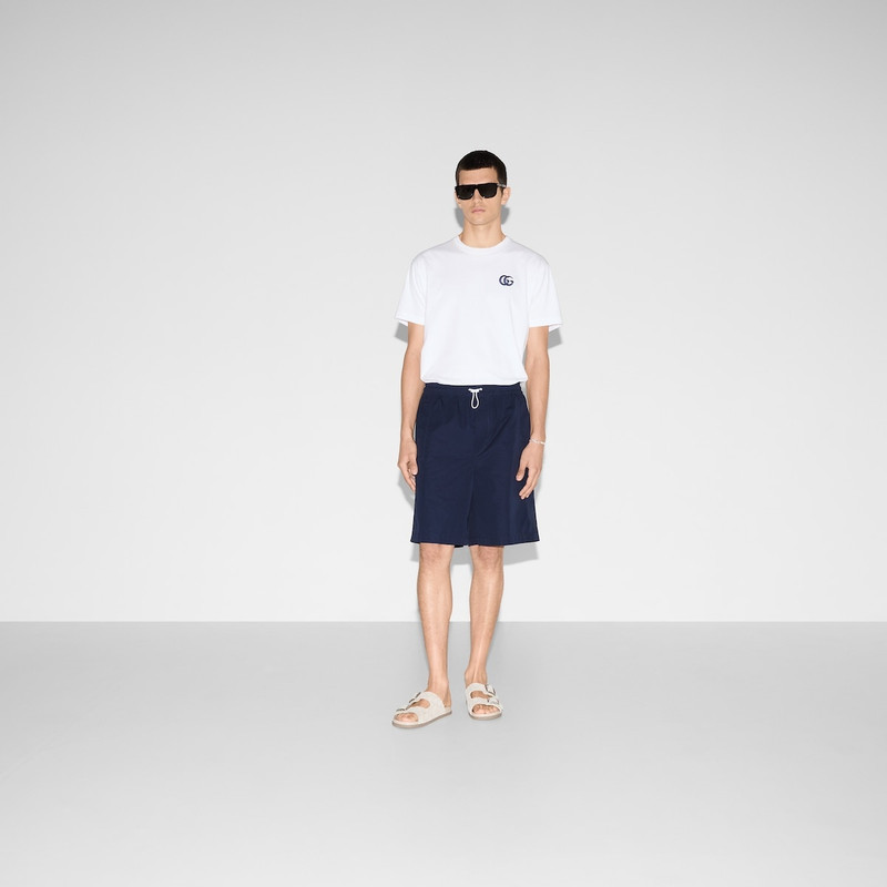 GUCCI Cotton poplin shorts outlook