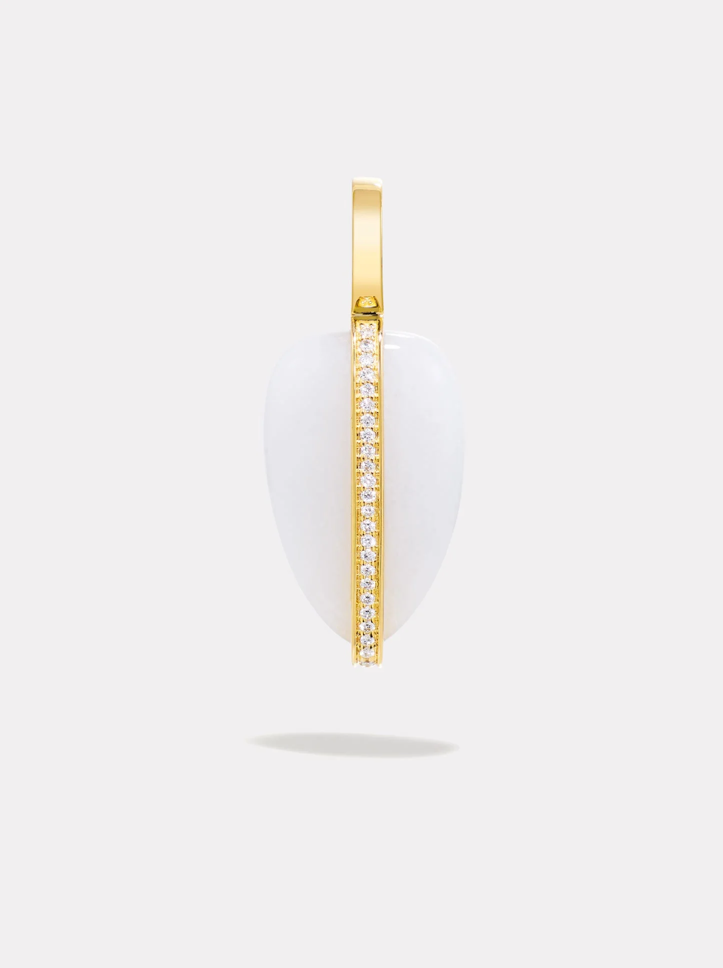 Small Diamond Pebble | White Jasper - 1