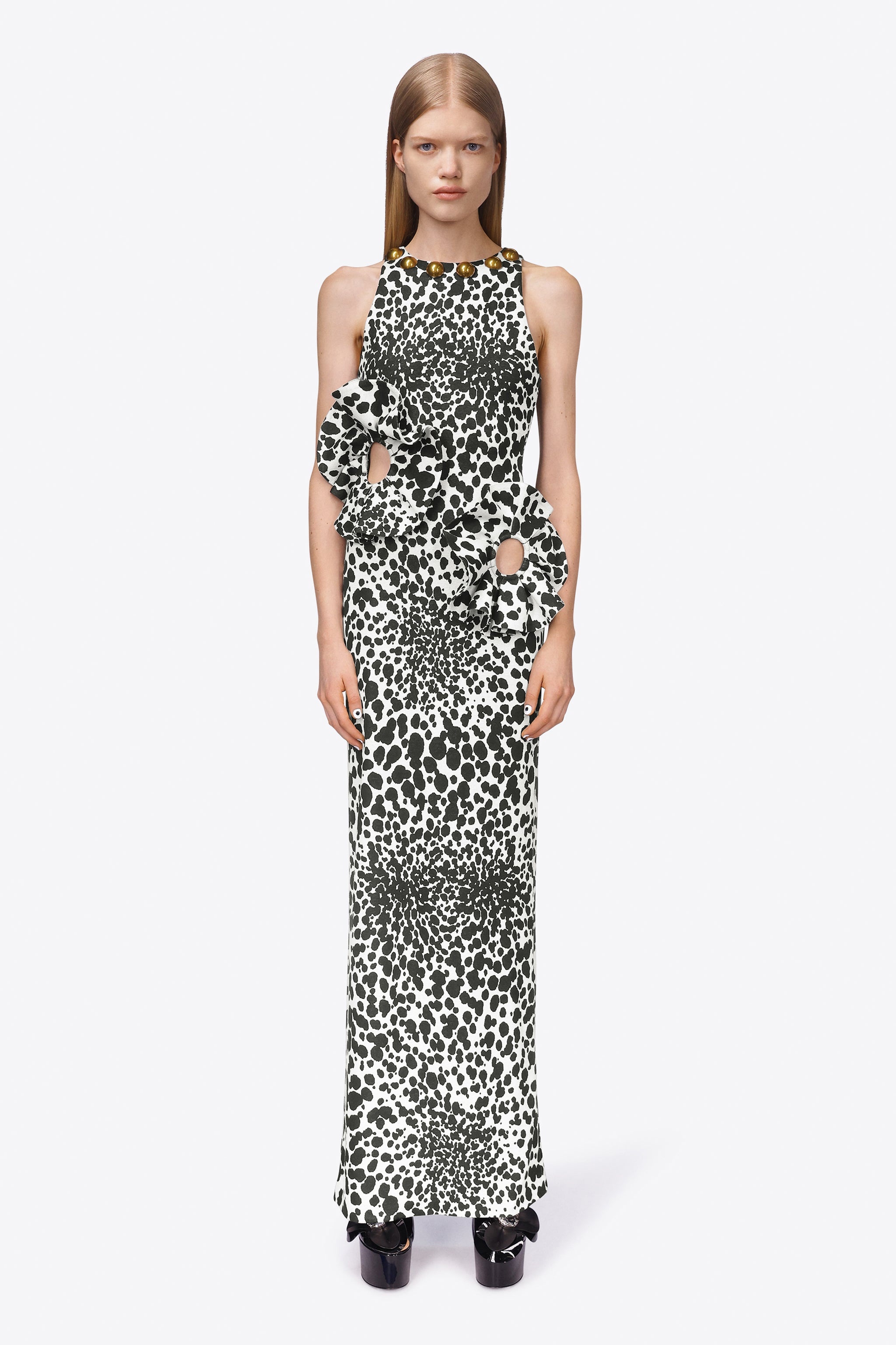 DALMATIAN FLOWER MIDI DRESS - 3