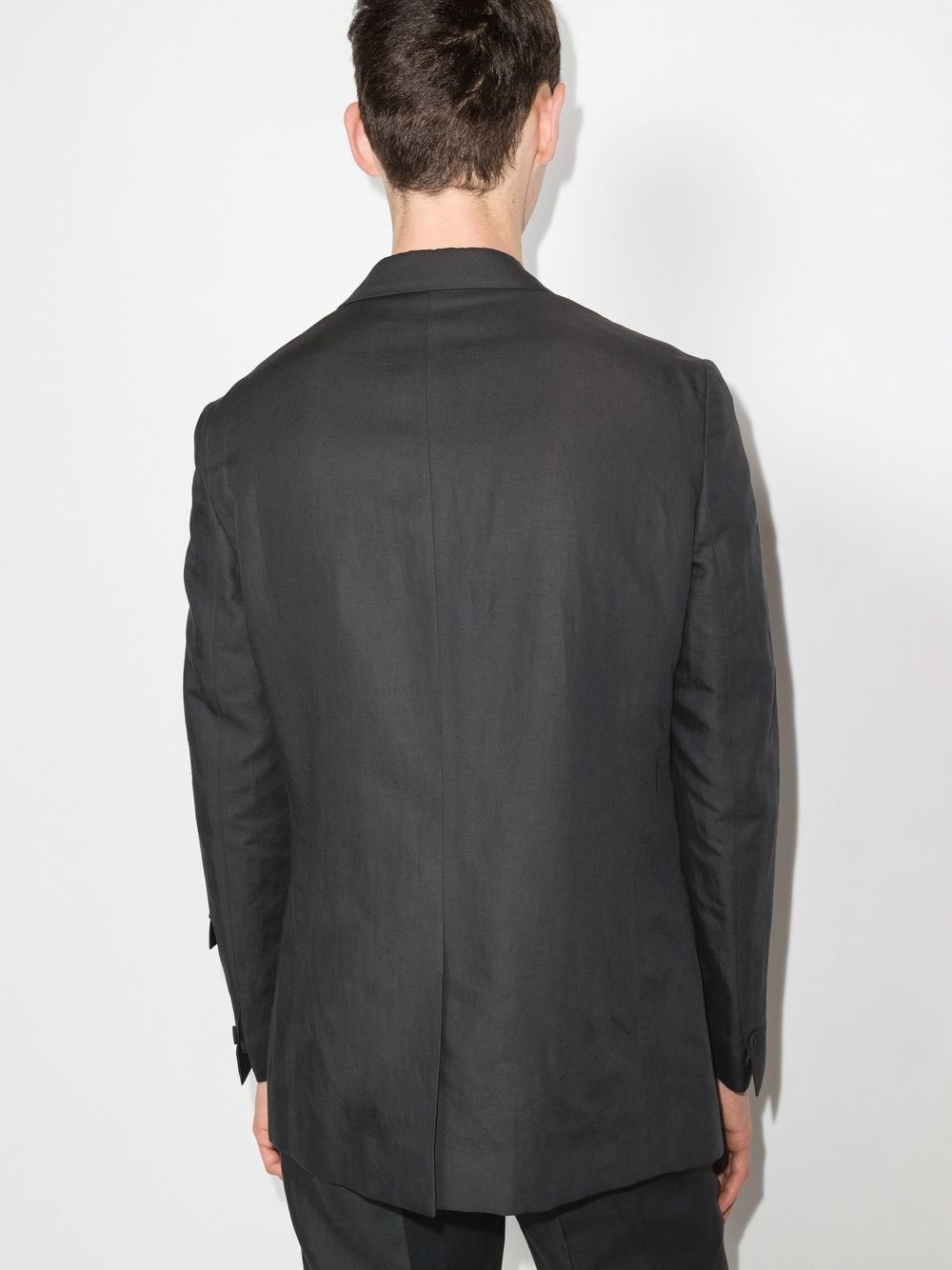 peak-lapel single-breasted blazer - 4