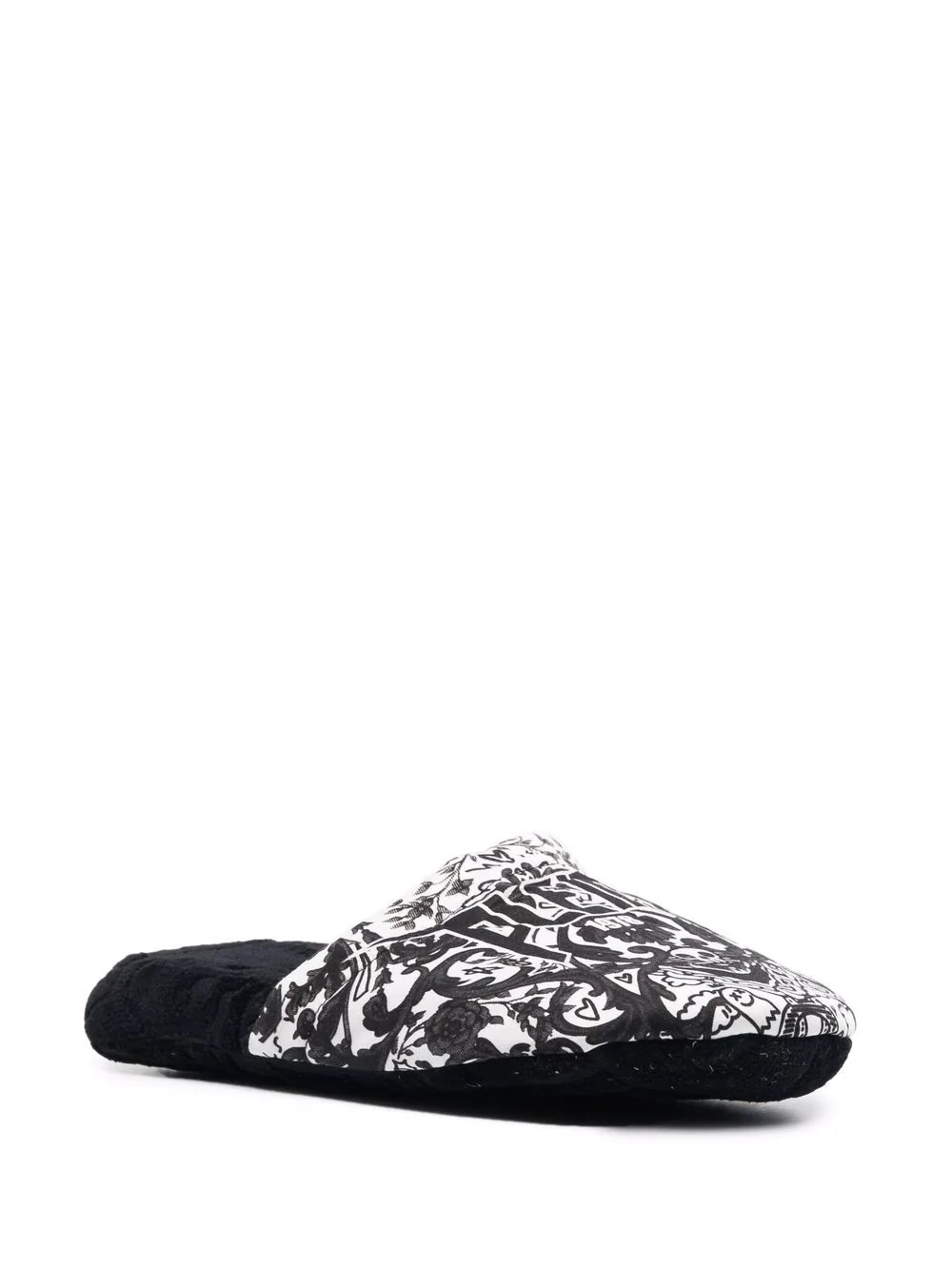 baroque-print house slippers - 2