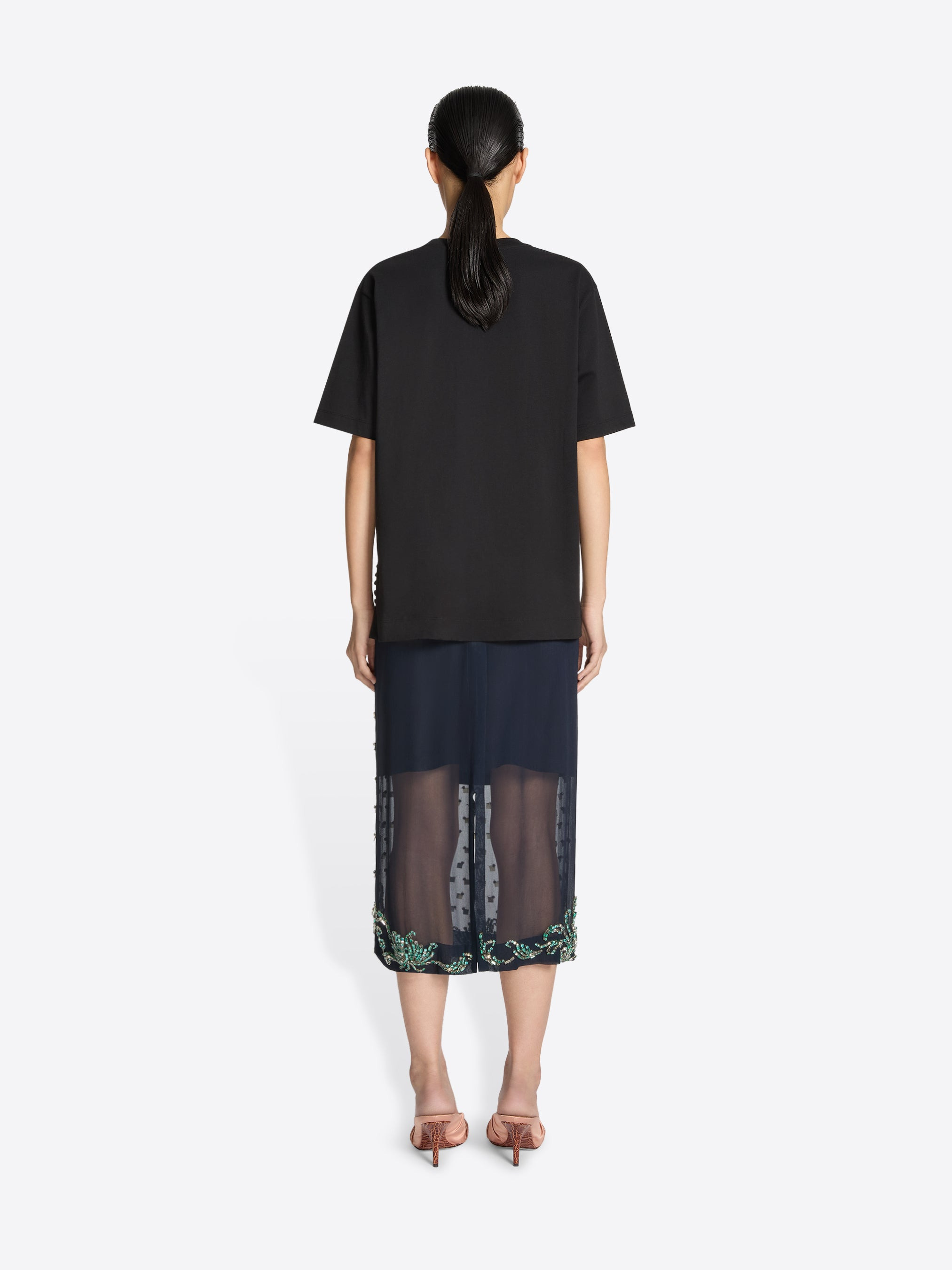 BUTTONED COTTON TEE - 4