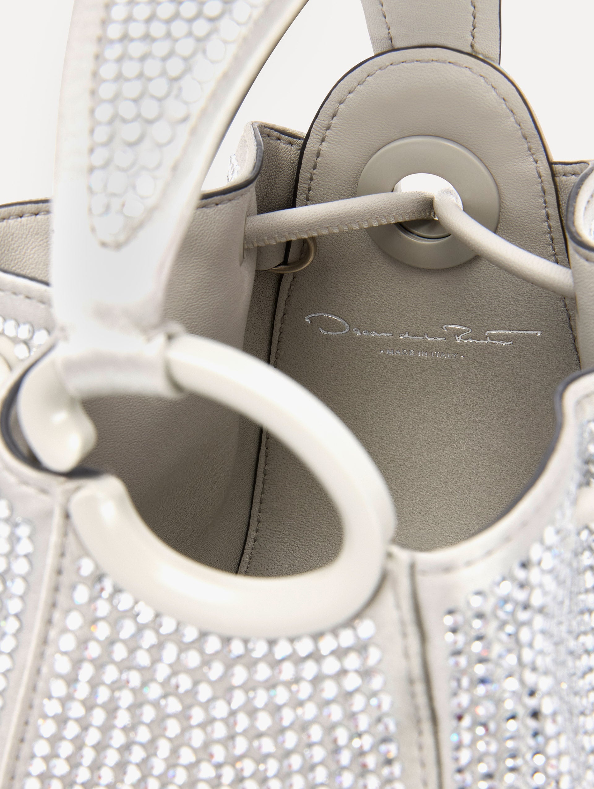 NANO CRYSTAL PAVÉ O HANDLE BAG - 5