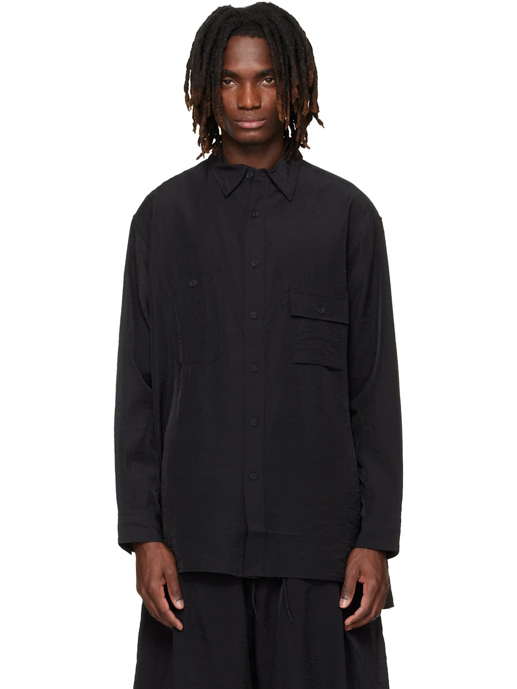 Black Long Sleeve Shirt - 1