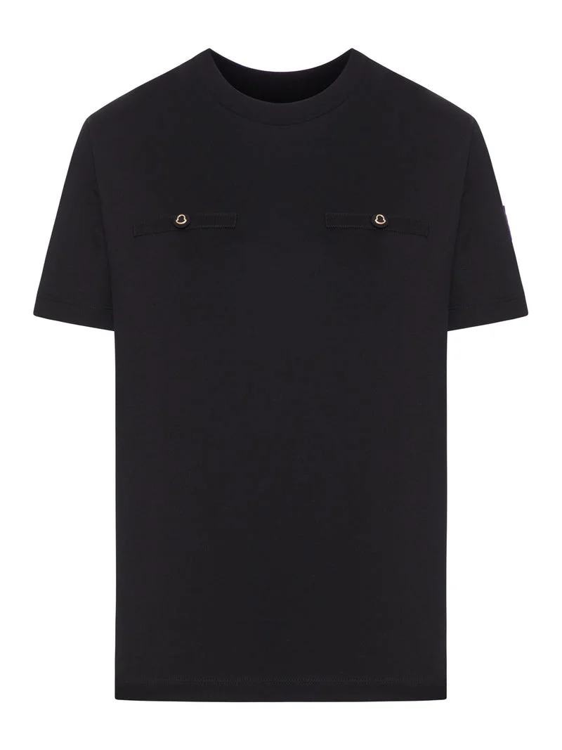Moncler Women T-Shirt In Mercerised Jersey - 1
