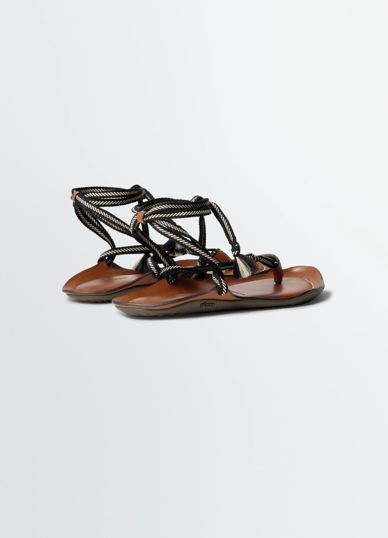 VIBRAM SANDALS IN LEATHER 4