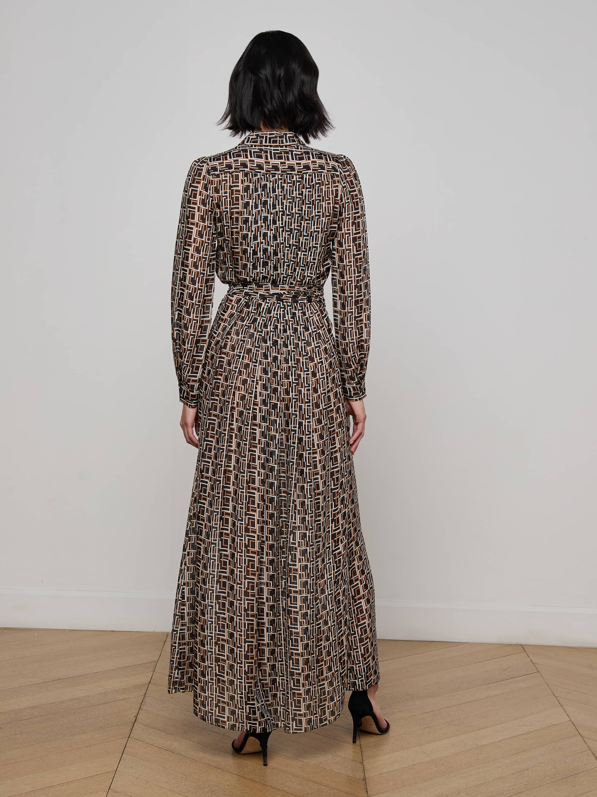 Klaudia Silk Shirt Dress - 4