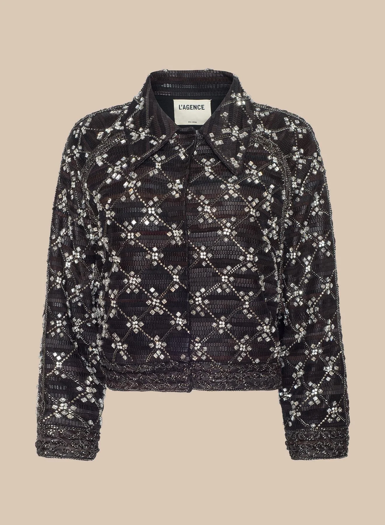 Morrisa Embellished Leather Jacket - 1