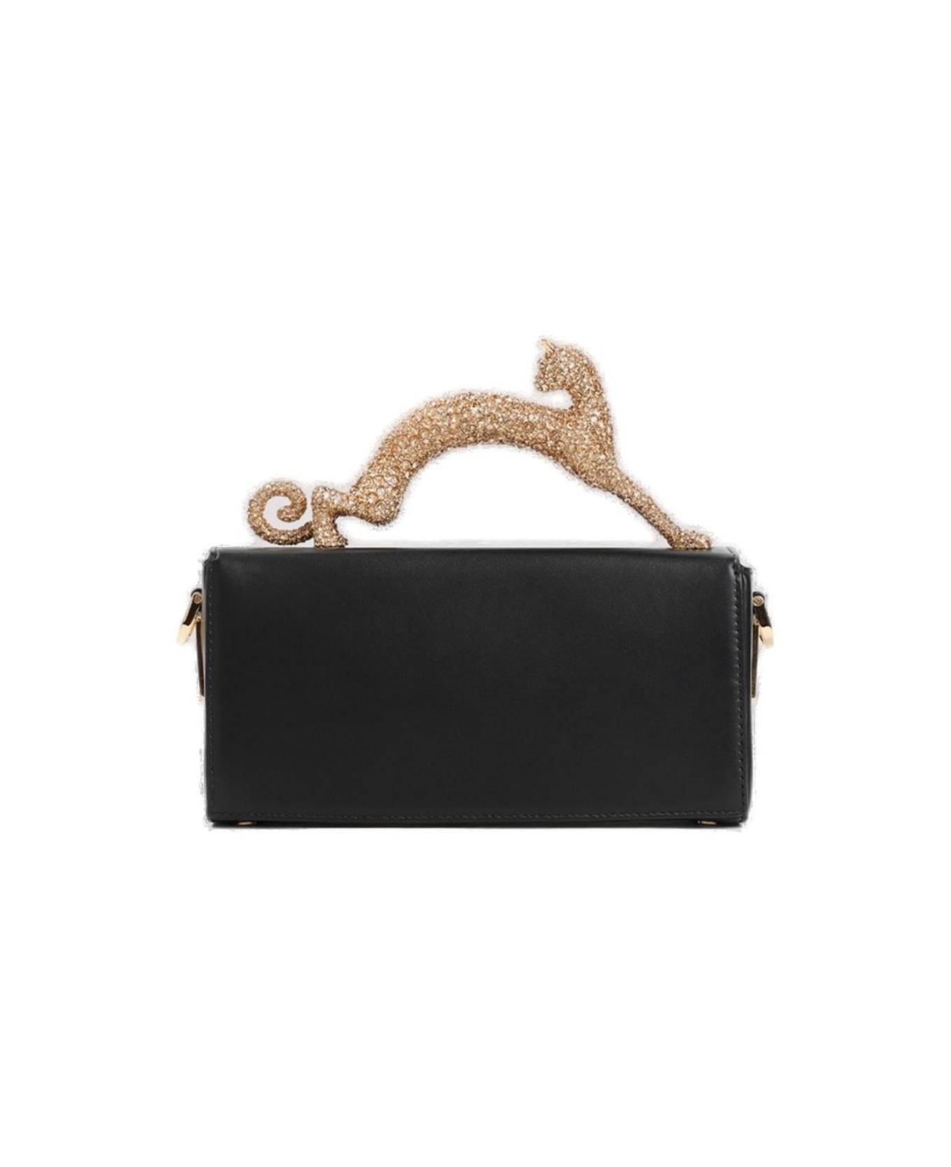 Small Pencil Cat Embellished Tote Bag - 2
