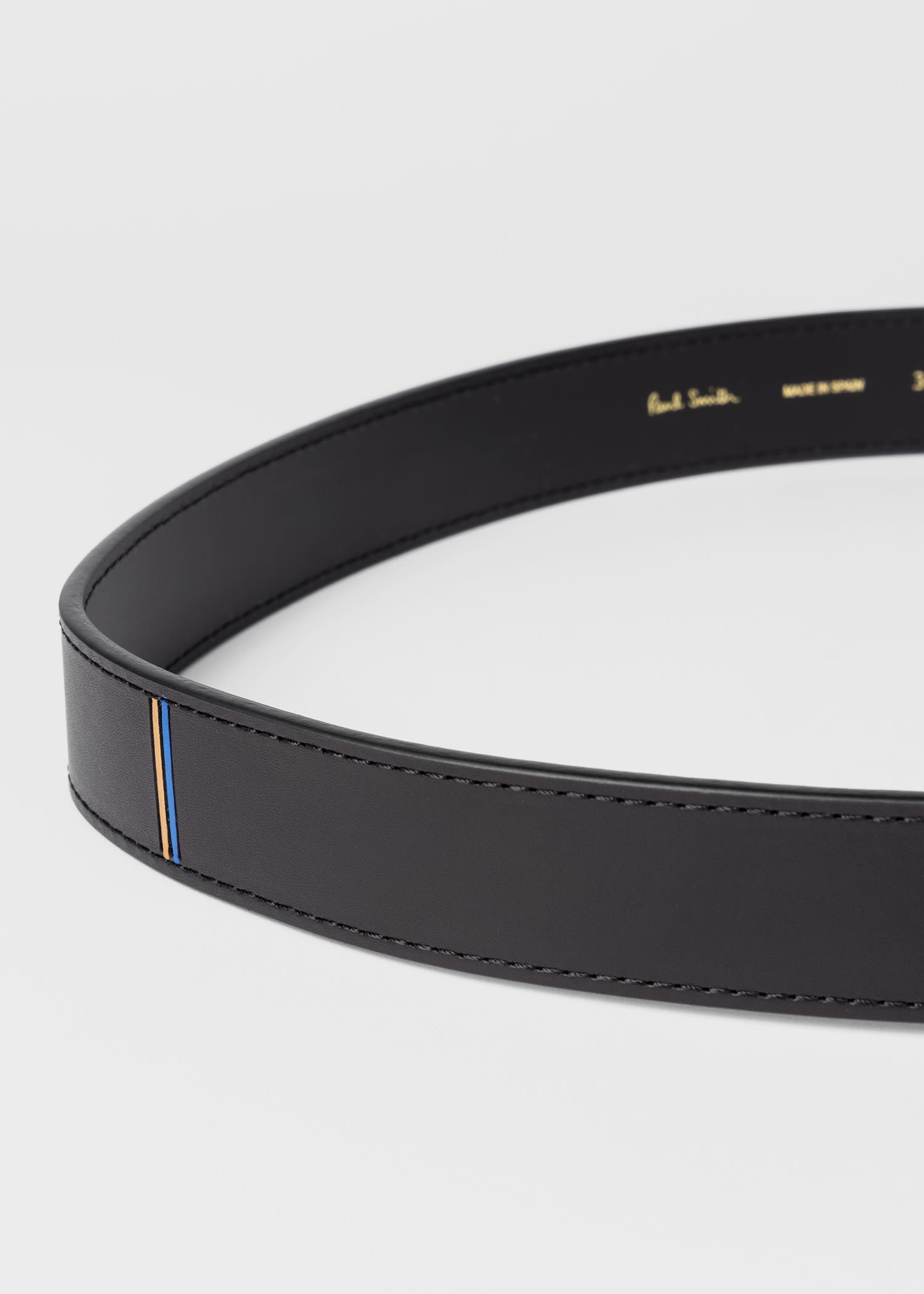 Leather Painted Edge Belt - 3