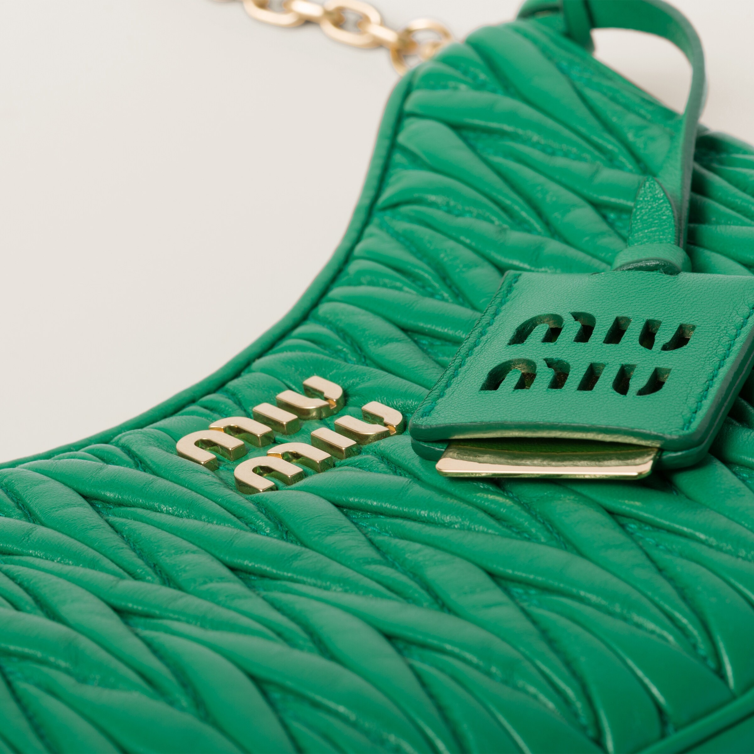 Matelassé nappa leather shoulder bag - 7