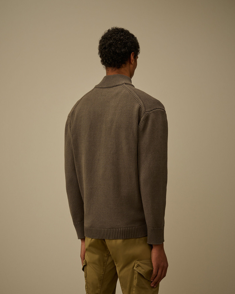 Cotton Mixed Zipped Cardigan 4