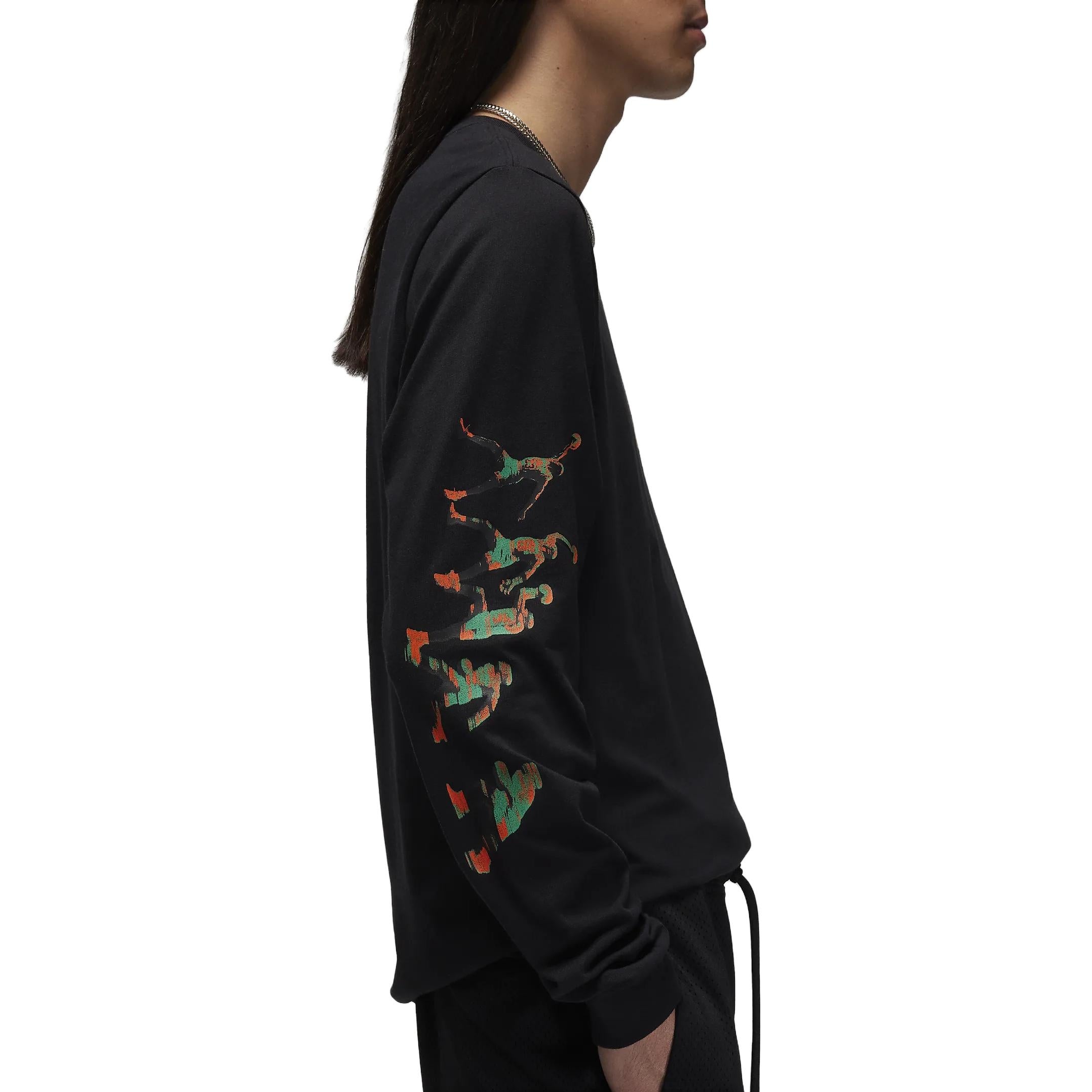 Air Jordan Long-Sleeve T-Shirt 'Black' FB7456-010 - 4