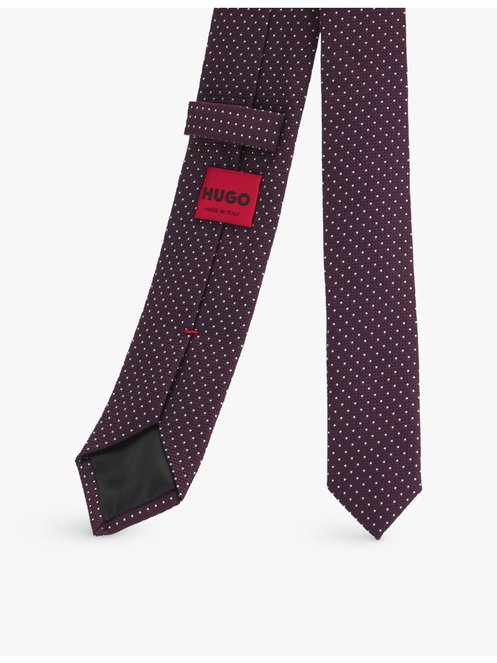 Polka dot-print silk tie - 4