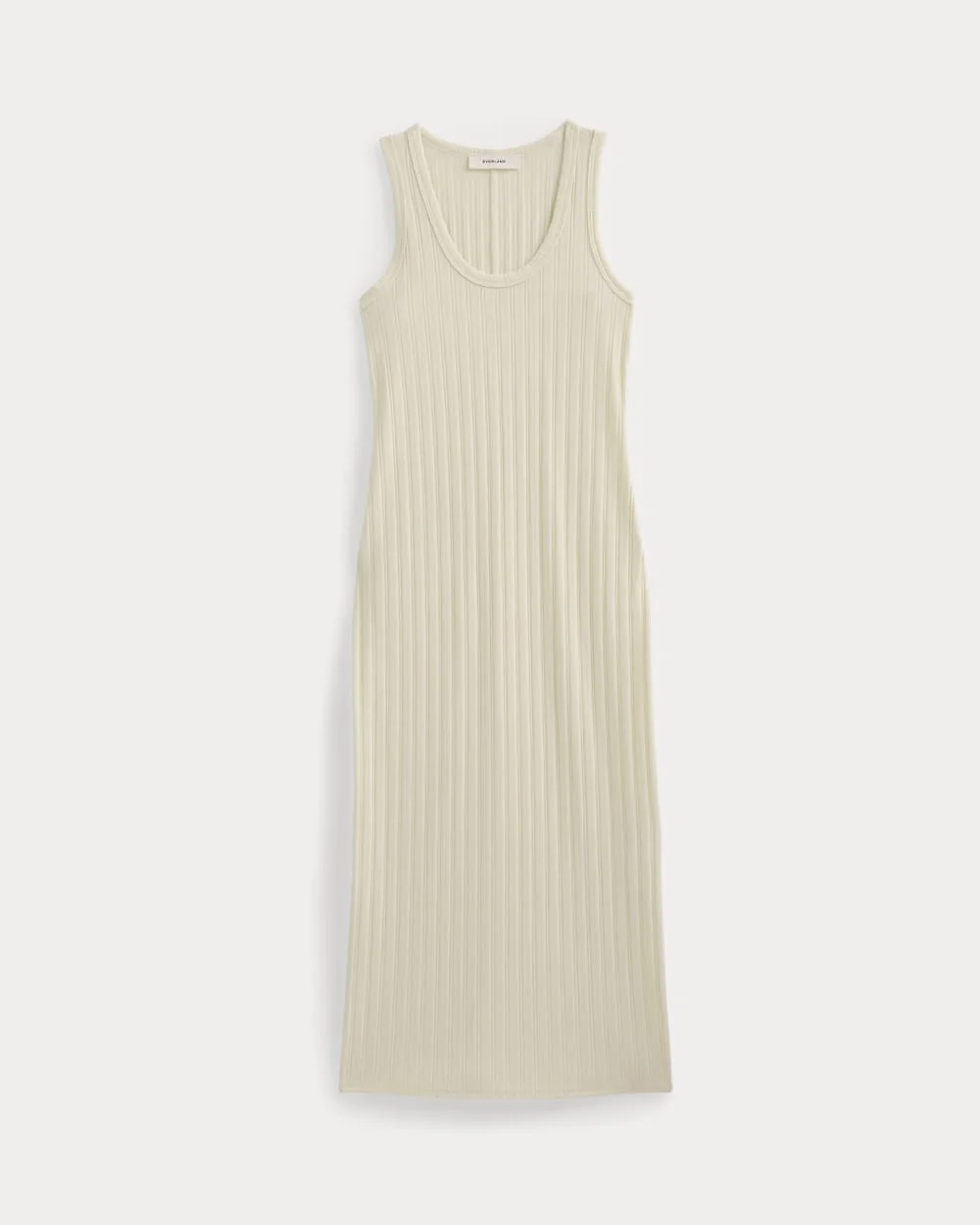 SCOOP-NECK MIDI DRESS IN POINTELLE KNIT - 1