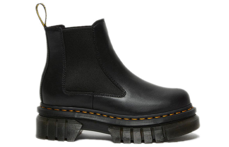 (WMNS) Dr. Martens Audrick Nappa Leather Platform Chelsea Boots 'Black' 27148001 - 2