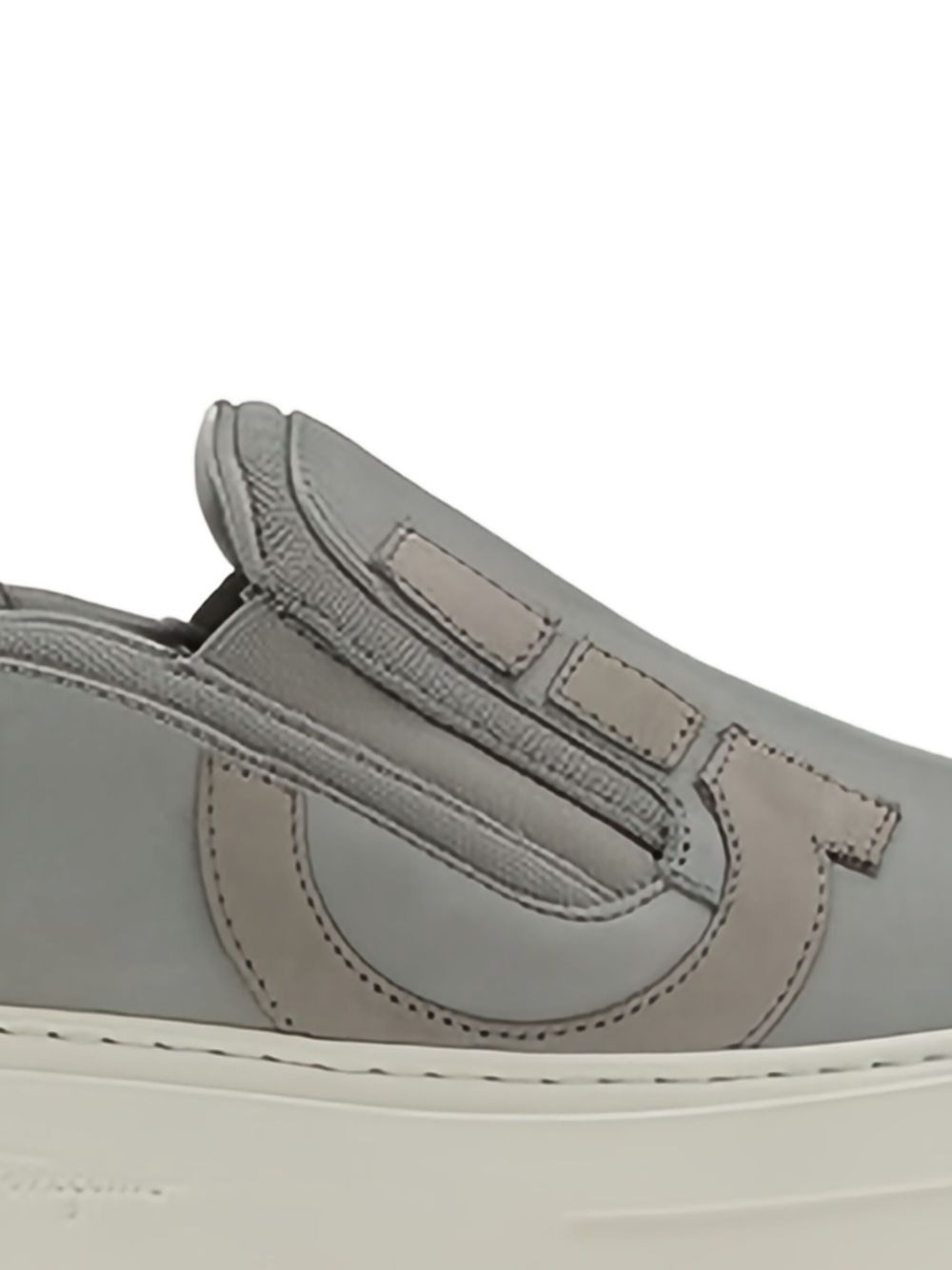 Marino Gancini-logo slip-on loafers - 2