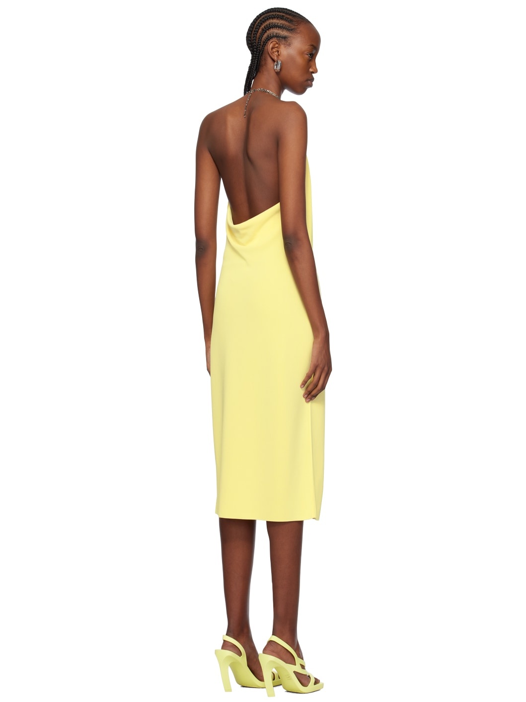Yellow Chain Midi Dress - 3