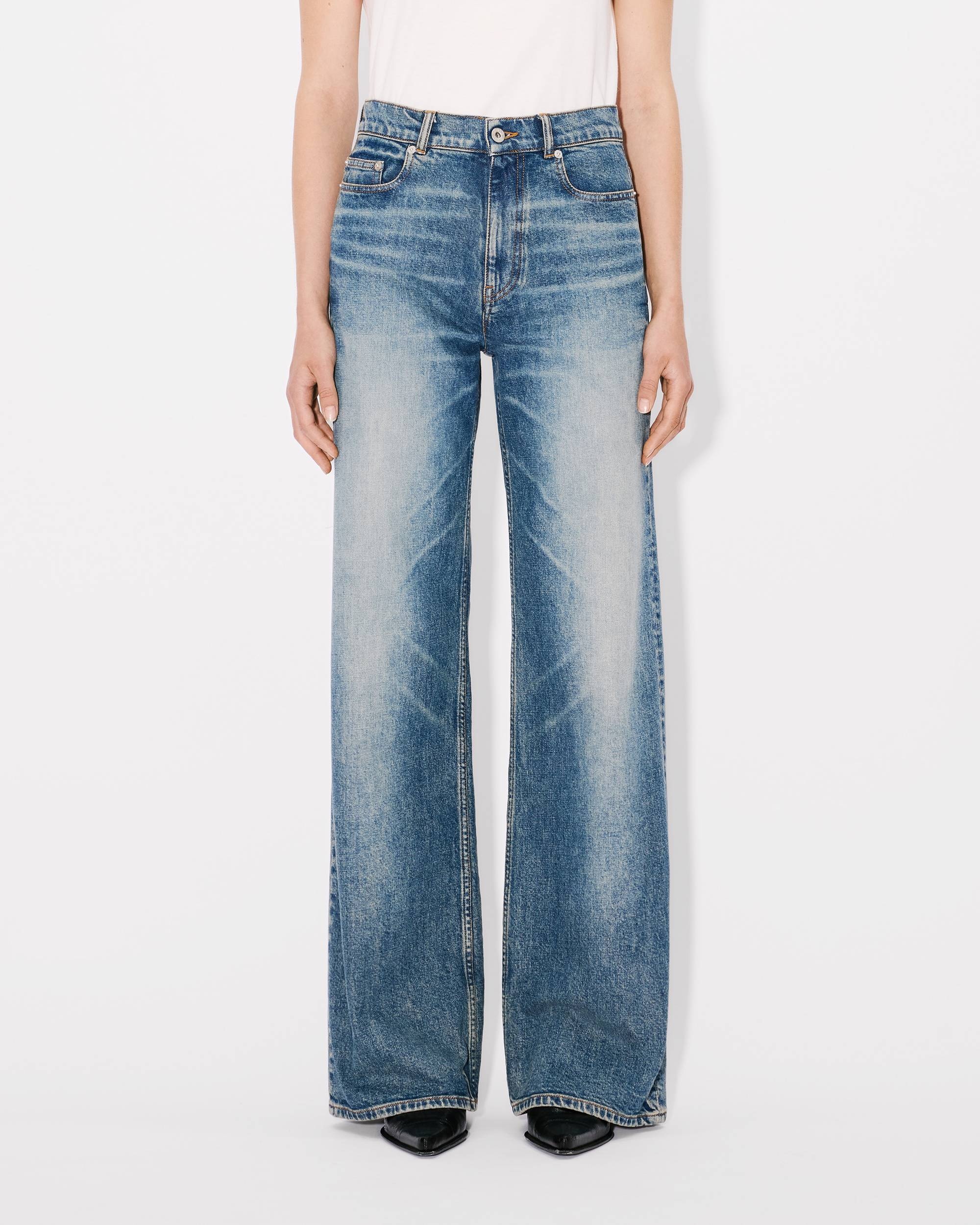 AYAME wide jeans in stretch japanese denim - 3