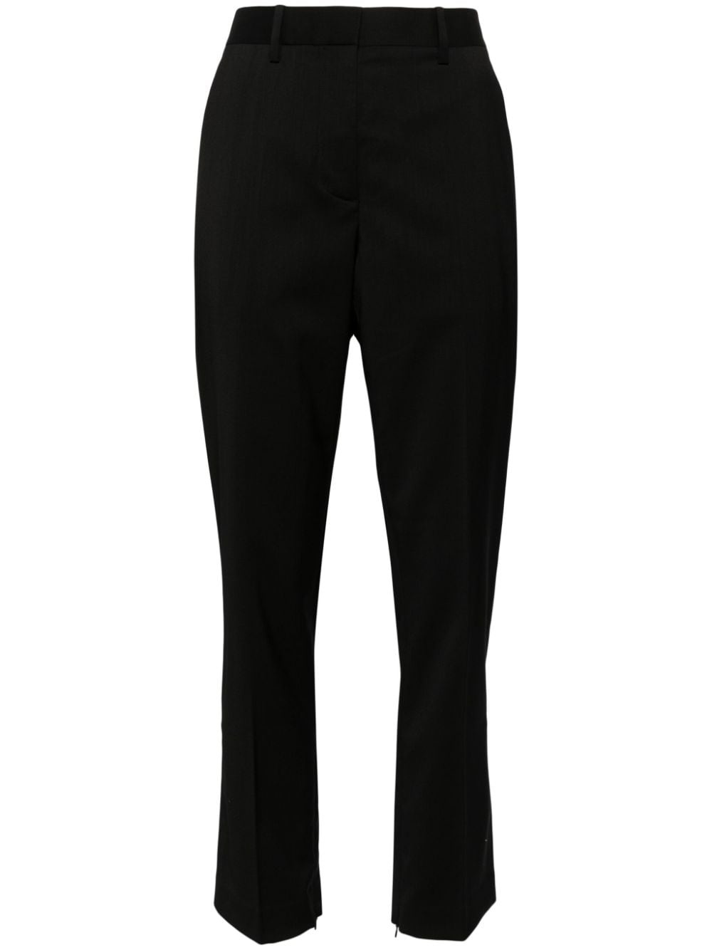 slim-fit wool trousers - 1