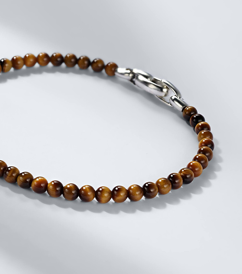 Spiritual Beads sterling silver bracelet with tiger's eye 3