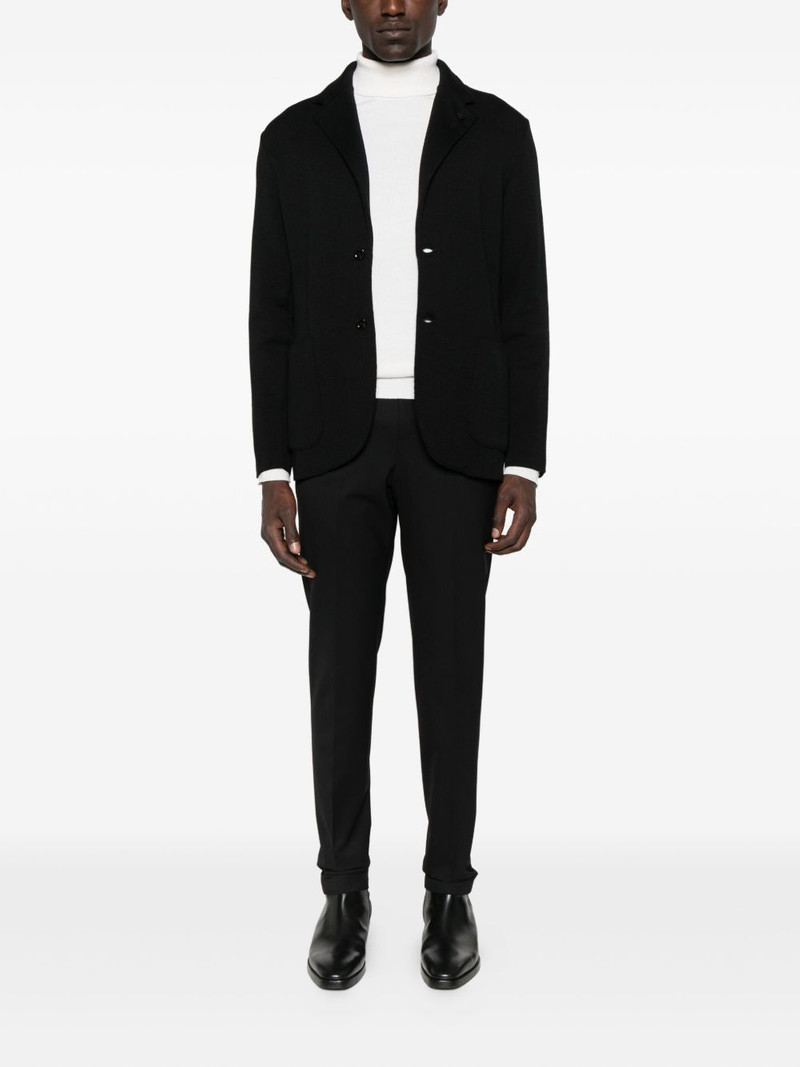 LARDINI patch-pockets wool blazer outlook