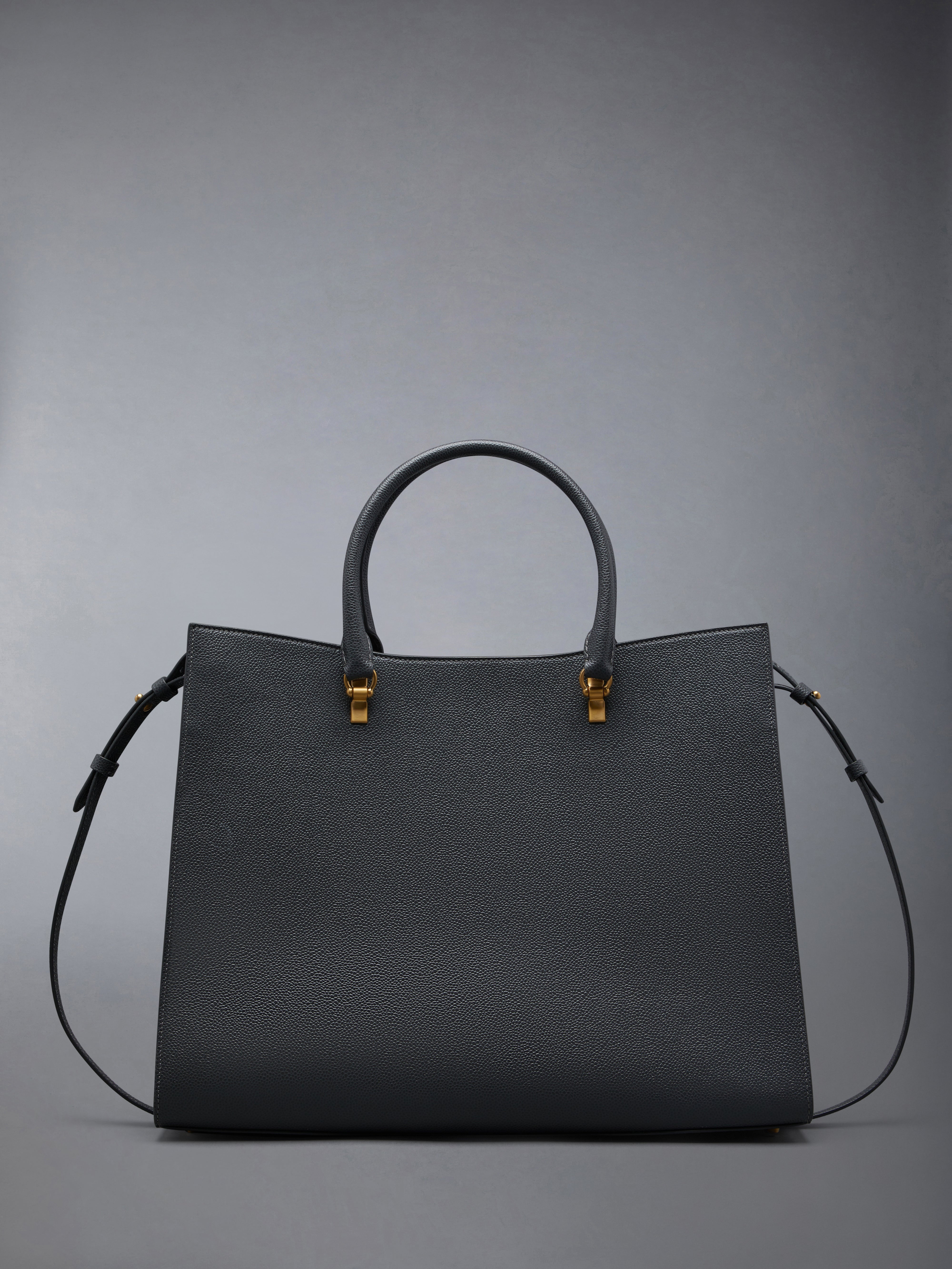 Pebble Grain Leather Large Duet Tote - 3