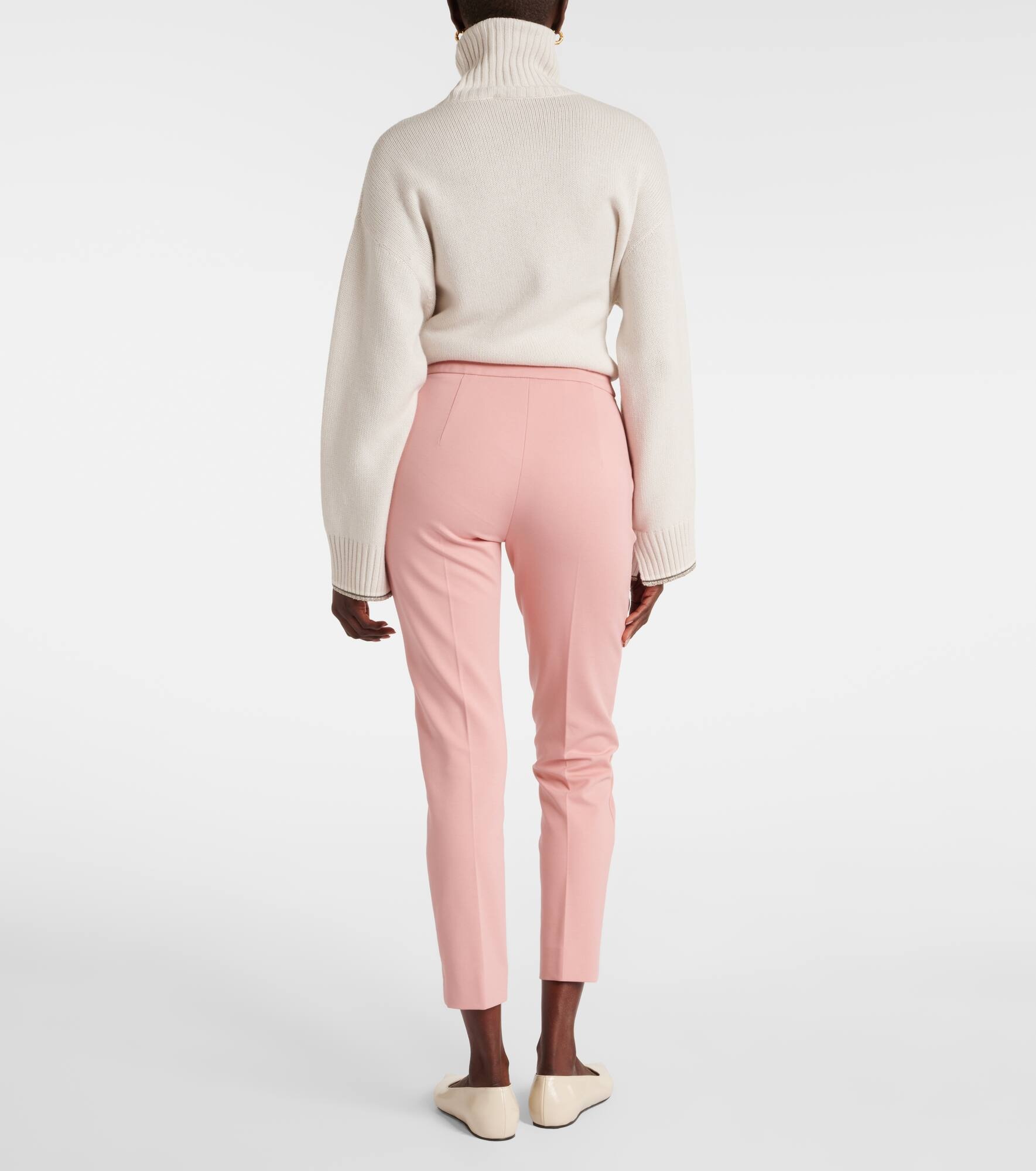 Pegno cropped jersey slim pants - 3