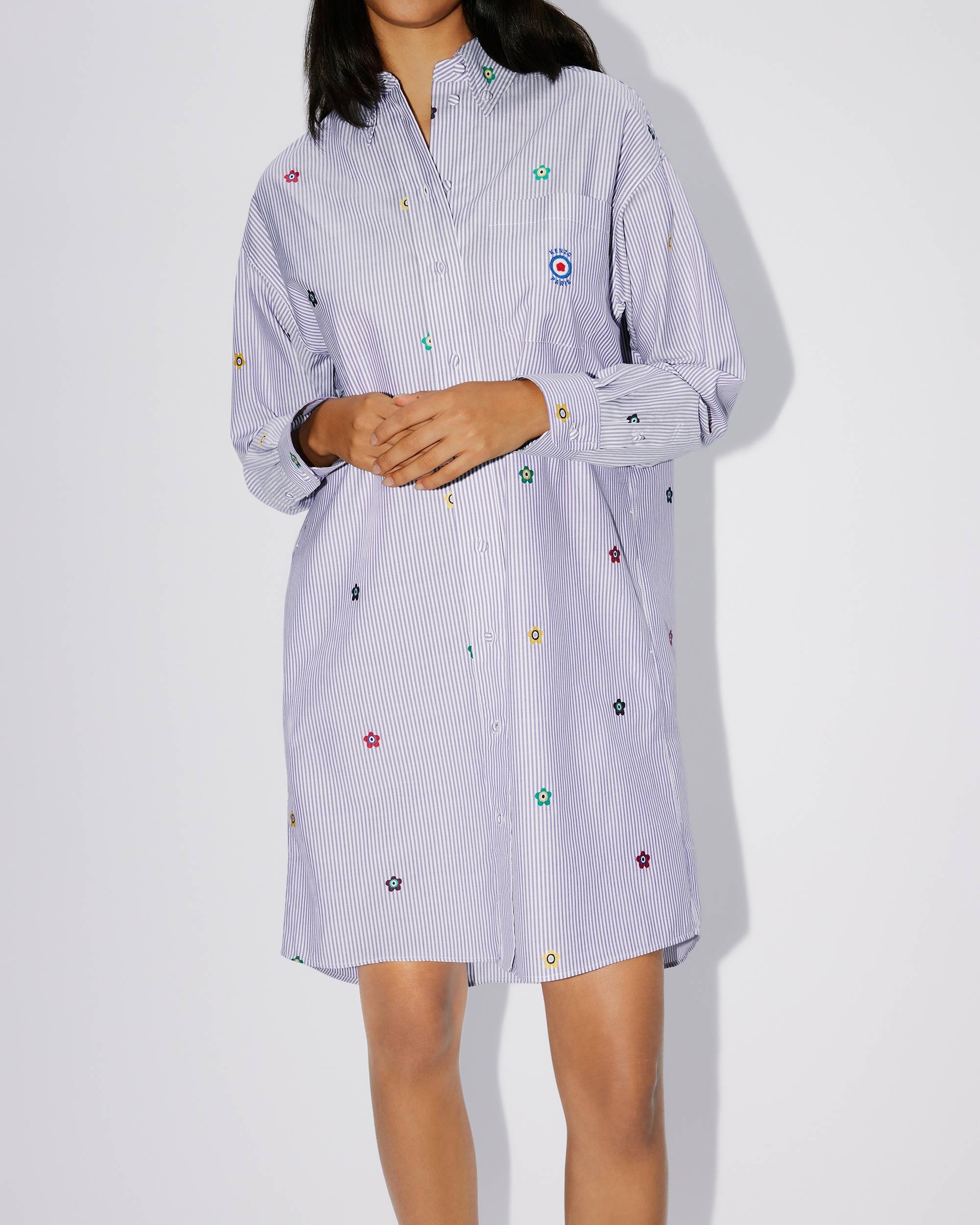 KENZO 'KENZO Target' striped shirt dress | REVERSIBLE