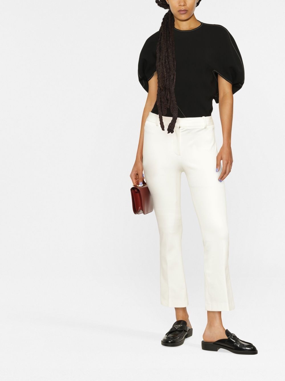 skinny-cut cropped trousers - 2