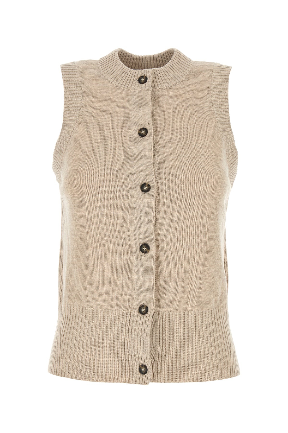 Sand stretch tencel blend Macie vest - 1
