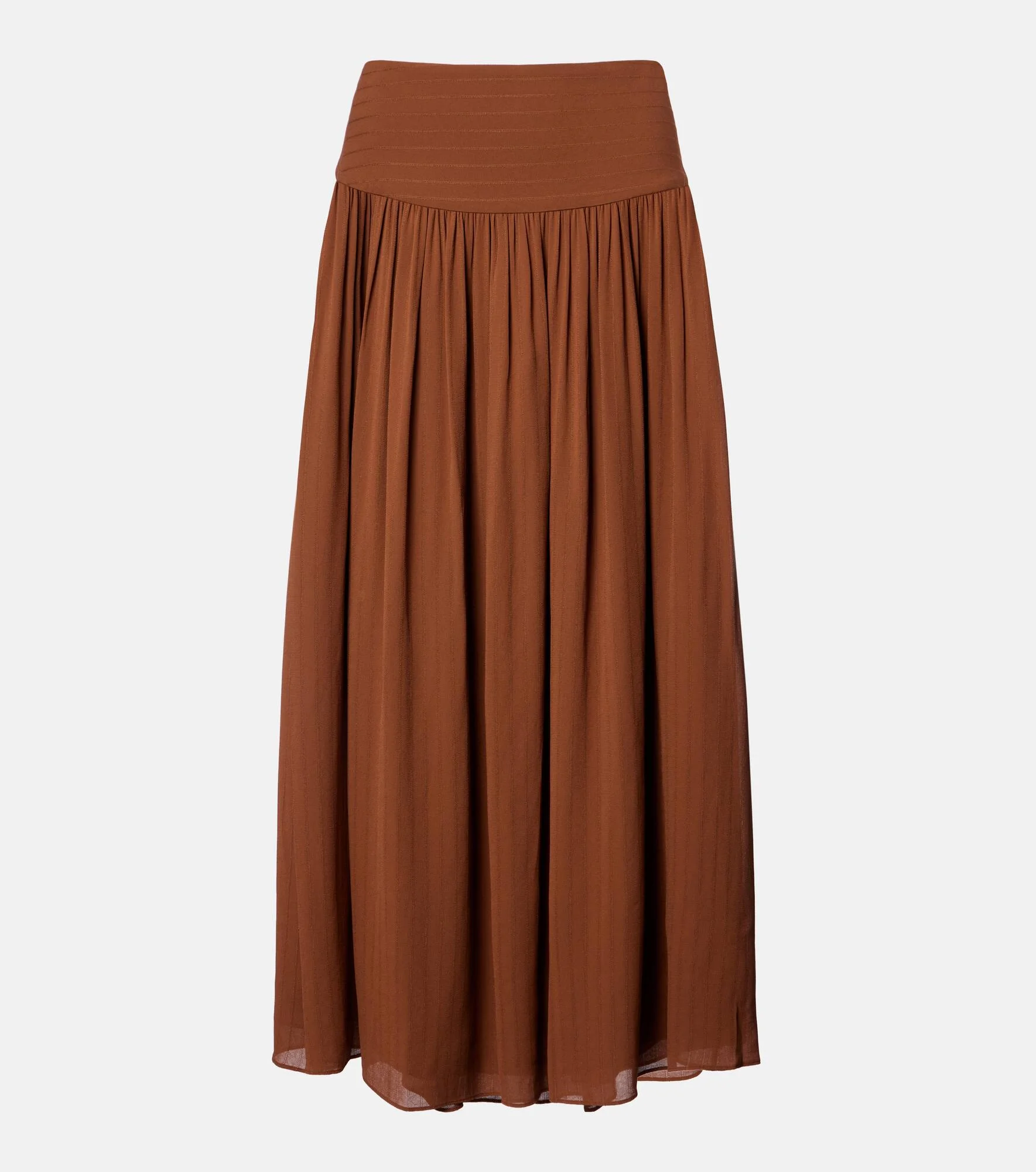Gathered midi skirt - 1