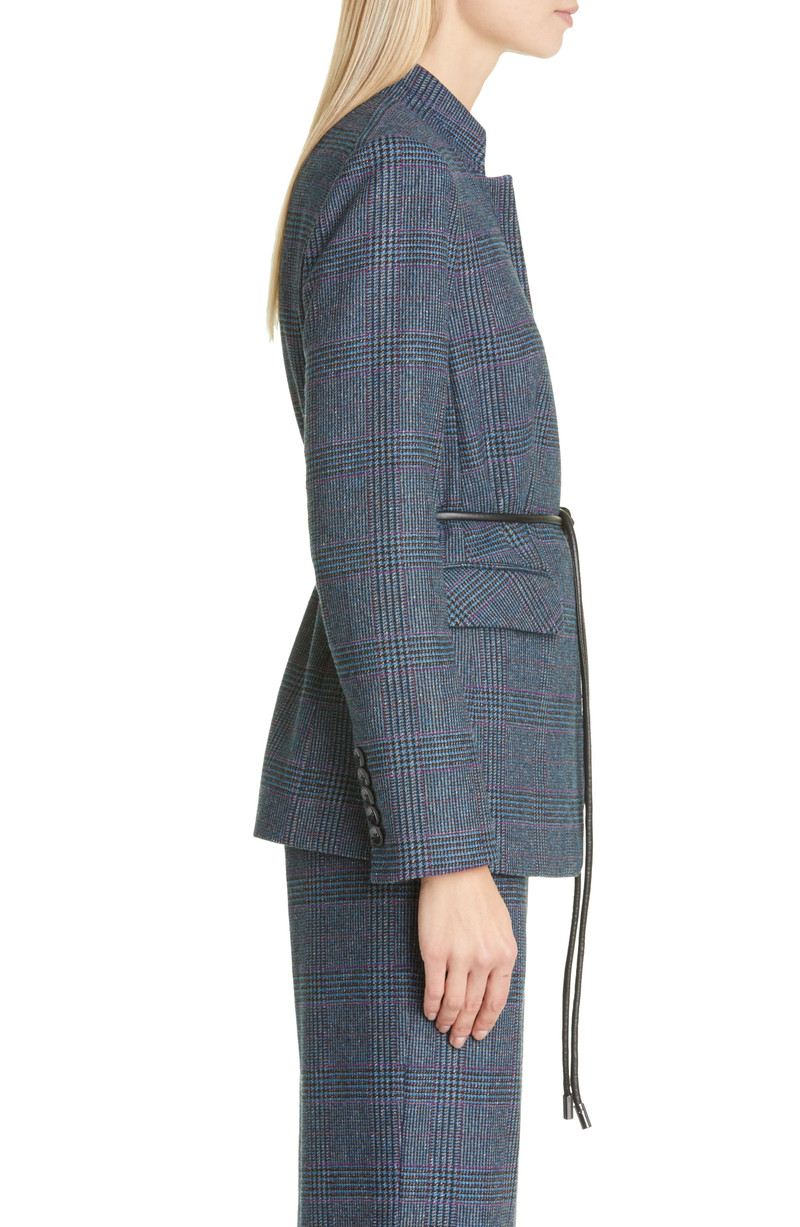 Wilshire Plaid Belted Dickey Jacket 6