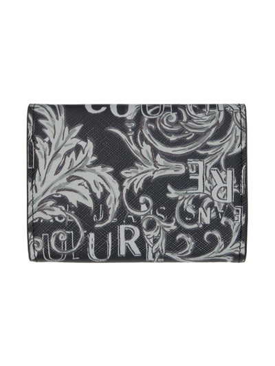 VERSACE JEANS COUTURE Black Logo Couture Bifold Wallet outlook