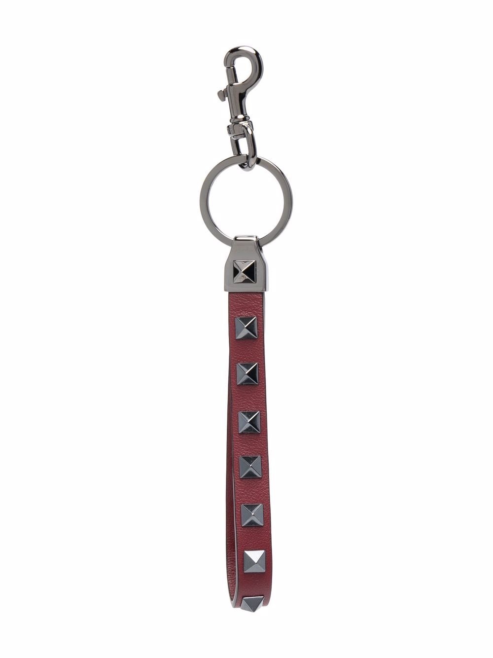 Rockstud leather keyring - 1