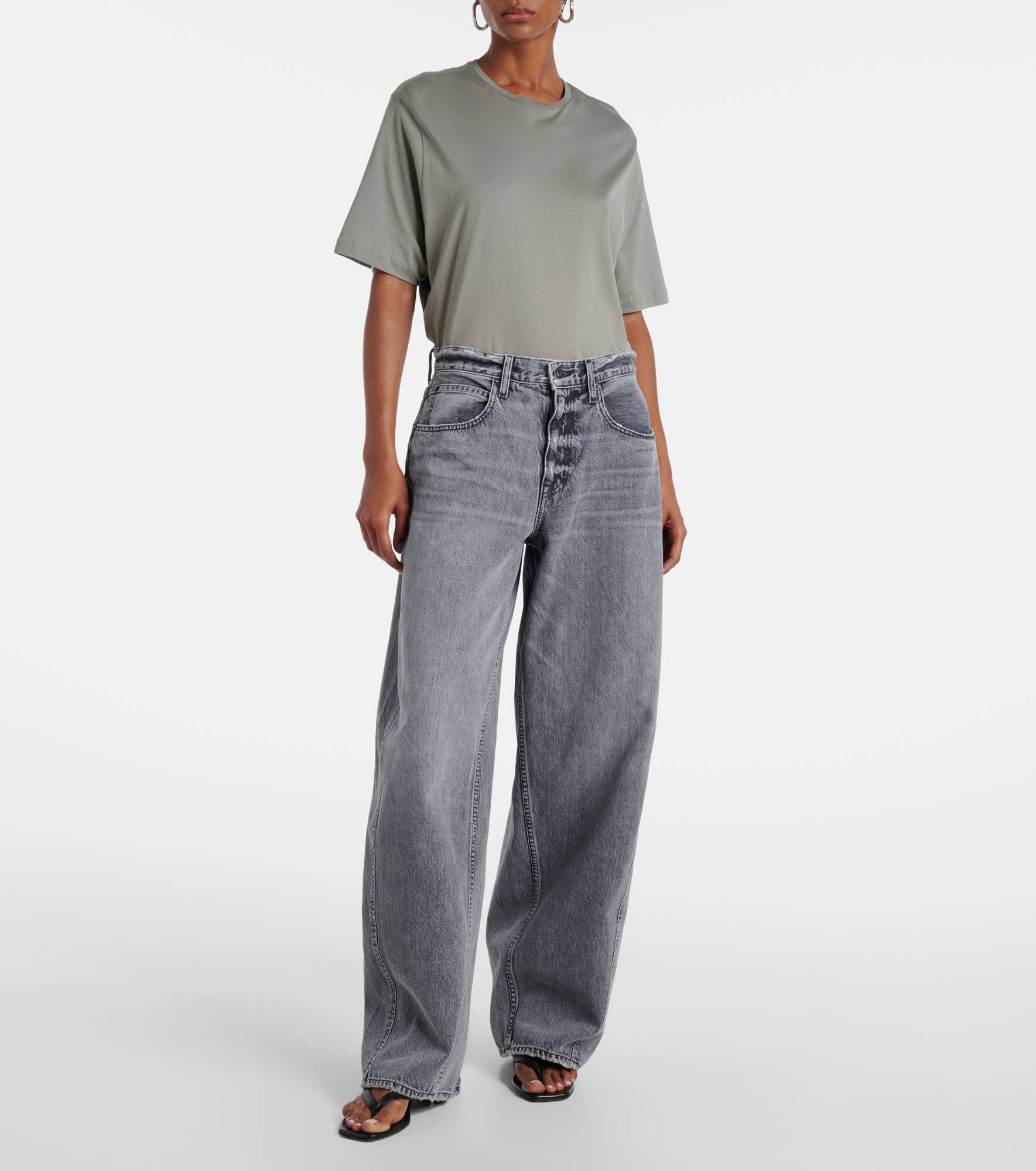 Alex mid-rise wide-leg jeans - 7