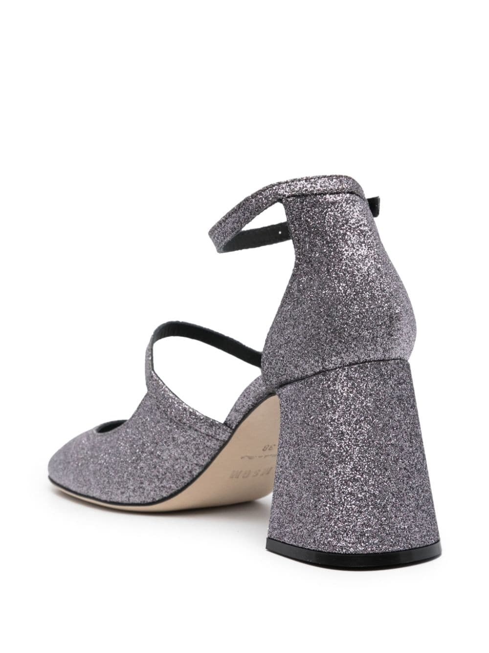 logo-charm 90mm glitter pumps - 3