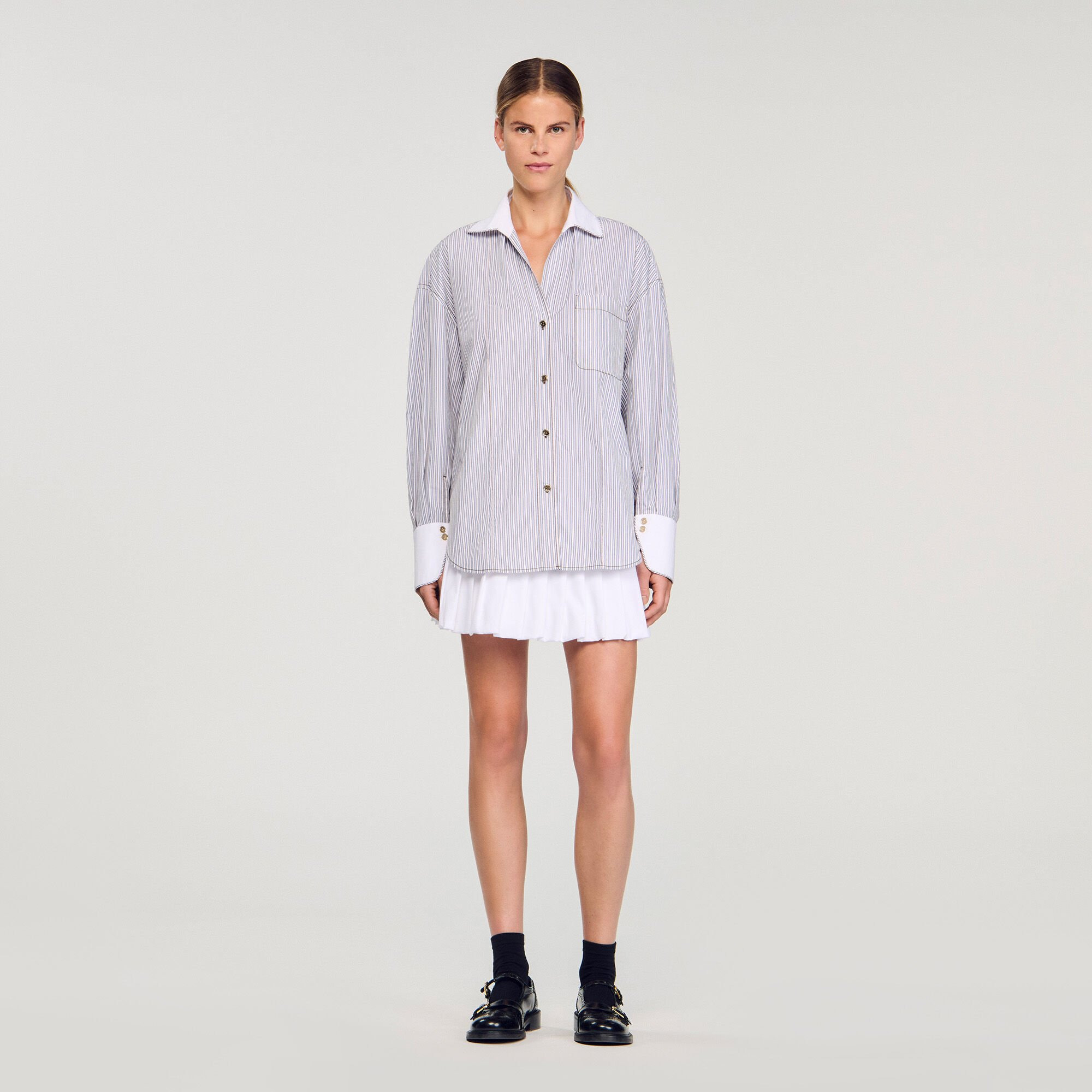 OVERSIZED STRIPED SHIRT - 2