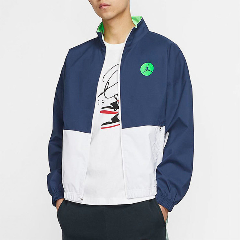 Jordan Men's Air Jordan LEGACY AJ13 Jacket Blue CW0838-414 outlook