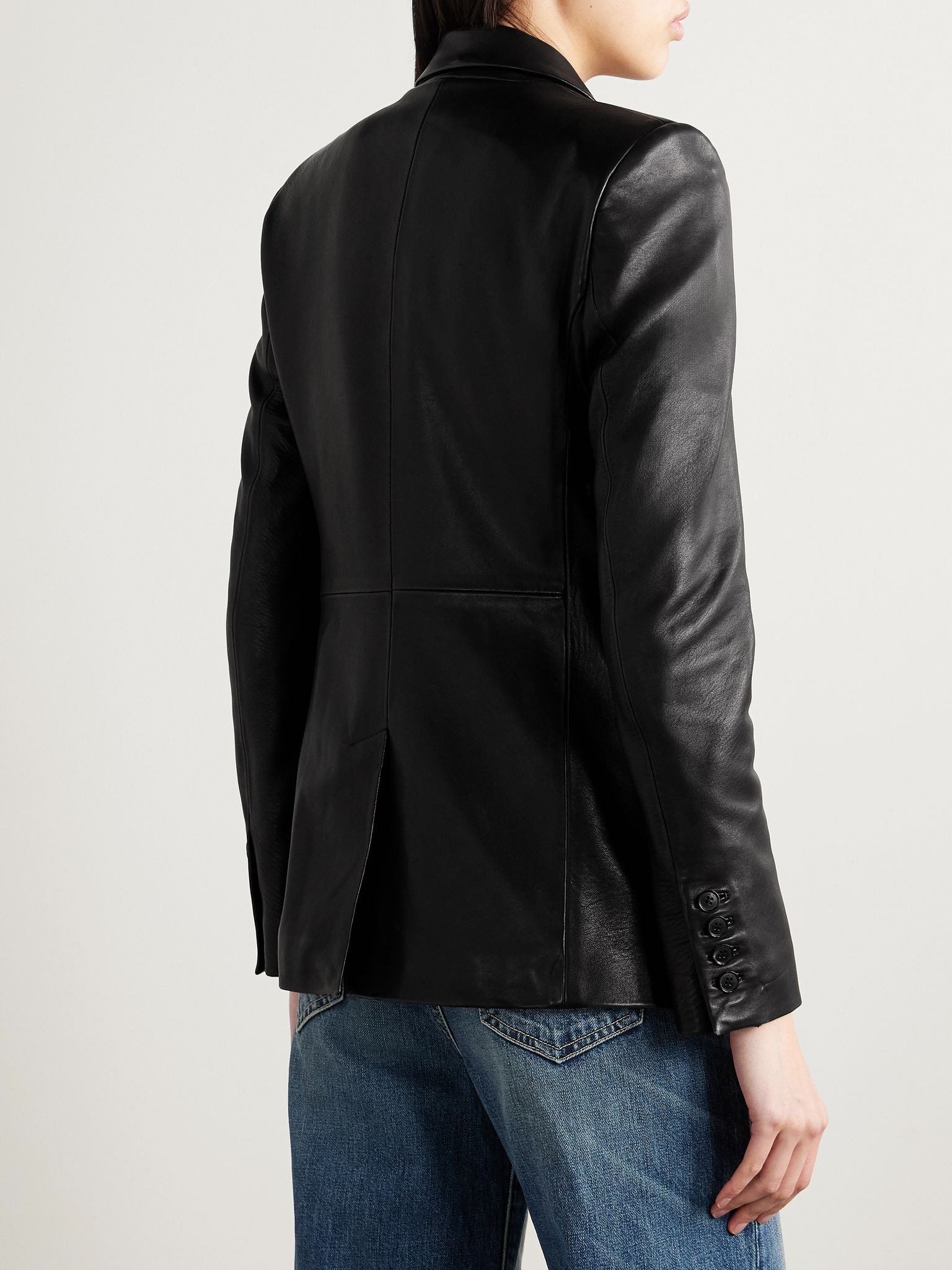 Belmonde leather blazer Black - 4