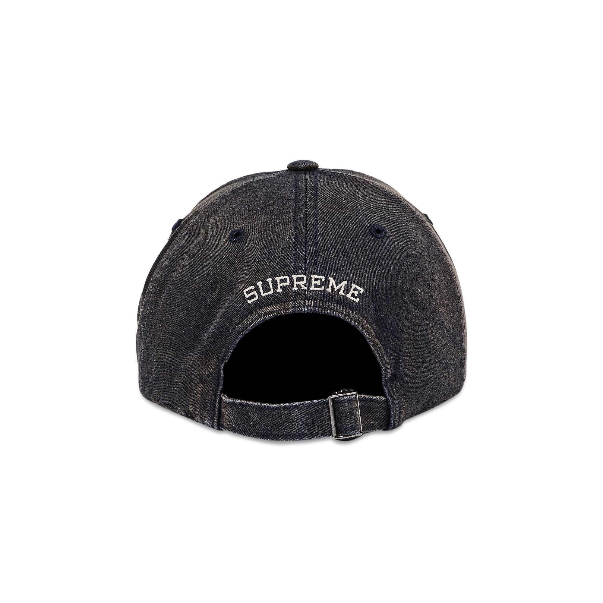 Supreme Bleached Chino 6-Panel 'Navy' - 4