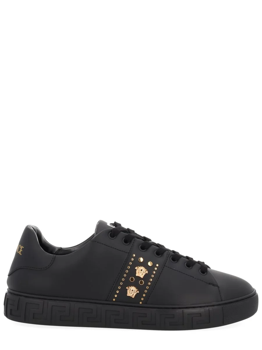 LEATHER GRECA SNEAKER - 1