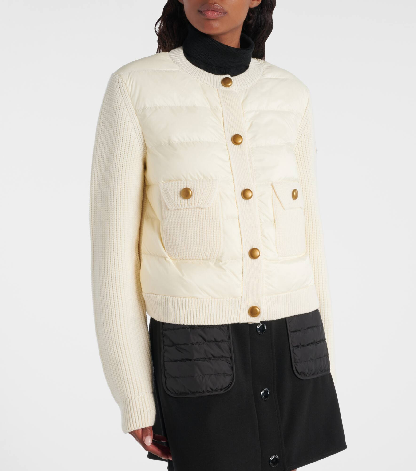 Down-paneled cardigan - 6