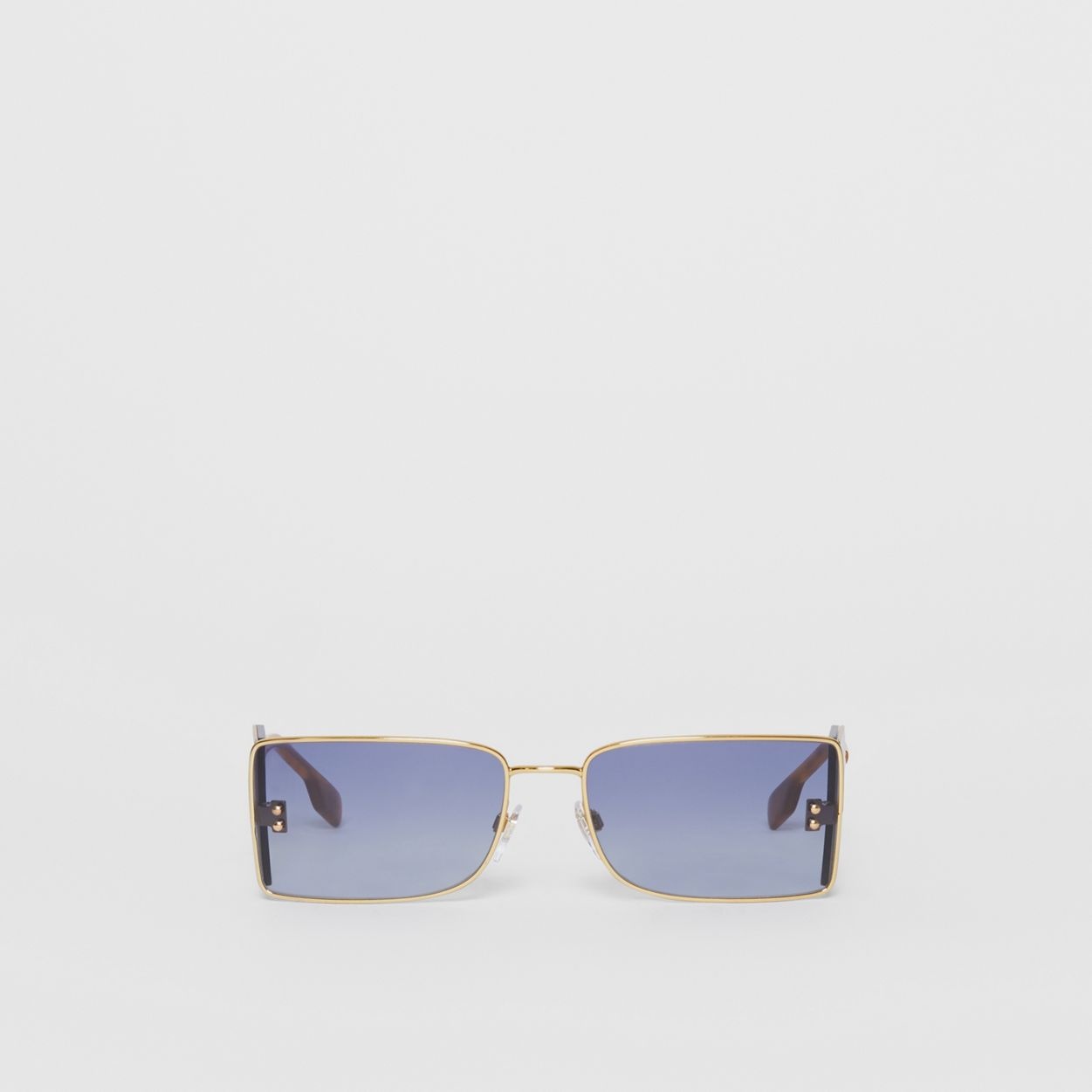 ‘B’ Lens Detail Rectangular Frame Sunglasses - 1