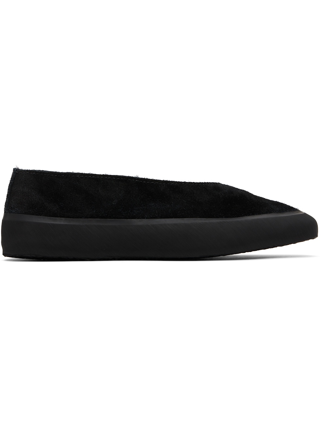 Black Apres Sci Suede Shearling Loafers - 1